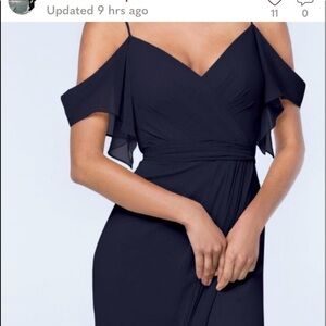Watters &watters black maxi dress size 10